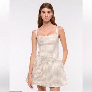 Abercrombie Gingham Drop Waist Dress